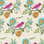 Fabric - Vintage Soul - Birds Crewel Embroidery M7433-11