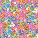 Fabric - Vintage Soul - Crewel Garden Rainbow M7434-11