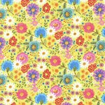 Fabric - Vintage Soul - Ditsy Floral Chartreuse M7436-18