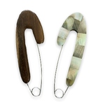 Shell Backed Shawl Pins - Robles