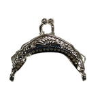 2 inch Curved Silver Purse Frame