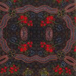 Fabric - Bush Food Red $24 metre