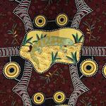 Fabric - Blue Tongue Brown $24 metre
