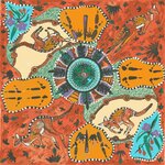 Fabric - Mirram Mirram Aka Red $24 metre