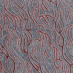 Fabric - Underground Water Red $24 metre