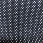 Fabric - Navy Blue White Dots 110cm