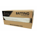 Fabric - Batting/Wadding 100% Cotton Bleached White with Poly Scrim