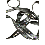 Ribbon - 9mm Sequinned Satin Black