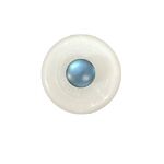 Button - 8mm Blue Matt