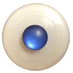 Button - 8mm Blue with shank