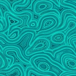 Tjukurpa Land Collection - Tonal Swirls Teal 59-9255
