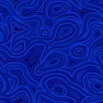 Tjukurpa Land Collection - Tonal Swirls Blue 59-9258