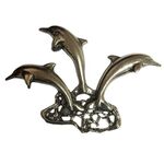 Pewter Casting - 3 Dolphins