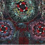 Fabric - Bush Plum Black by Polly Naparulla Wheeler