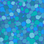 Fat Quarter - Reflections PWBM087- Teal