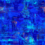 Fabric Piece - Blue Bluewater Anchorage - 20cm x 112cm