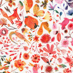 Fabric - Flora & Fun RK220041 White