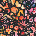 Fabric - Flora & Fun RK220042 Black