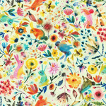 Fabric - Flora & Fun RK2200932 Bunnies Cream