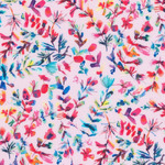 Fabric - Flora & Fun RK2201321 Leaves Pink