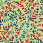 Fabric - Flora & Fun RK22013270 Leaves Green