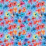 Fabric - Flora & Fun RK22015243 Daisies Blue