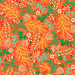 Fat Quarter - Faraway Florals RK22620147 Tangerine