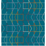 Fabric - To & Fro RS106614 - Which Way - Teal