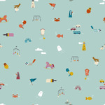 Fabric - To & Fro RS106713 - Here and There - Lily Pad