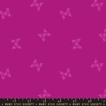 Fabric - Backyard RS209213 Tiny Butterflies Berry
