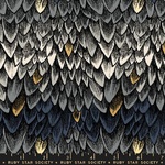 Fat Quarter - Fireglow Feather Scales Grey – RS2134-14M