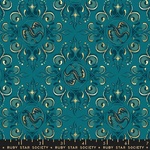 Fat Quarter - Fireglow Ornate Dragon Teal – RS2136-14M