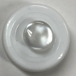 Button - 10mm Shank 75 White