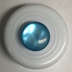 Button - 10mm Shank 86 Aqua