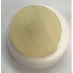 Button - 18mm  Shank Matt Flat - Imitation Horn - Light Cream