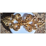 Button - Gold Cloak Clasp 65mm