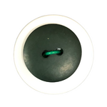 Button - 2 Hole Round Matt Green 16mm