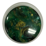 Button - 23mm Shank Green with Black/Gold