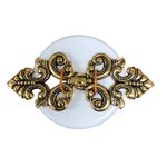 Button - Old Gold Cloak Clasp