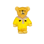 Button - 20mm Teddy with Yellow Shirt