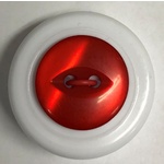 Button - 16mm Fish Eye 23 Red