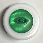 Button - 16mm Fish Eye 51 Green