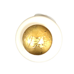 Button - Gold Pattern Pearl Shank 12mm