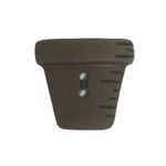 Button - Flower Pot Brown (Sew Thru)