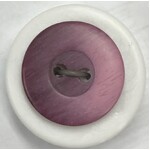 Button - 16mm Matt 2 Hole Dark Pink