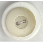 Button - 16mm Matt 2 Hole Cream