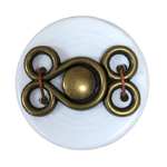 Button - Antique Brass Clasp
