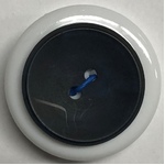 Button - 15mm Round Black/Blue