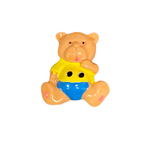 Button - 18mm Teddy with Shirt