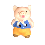 Button - Pig in Blue Overalls 12mm
